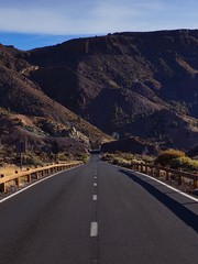 Shoot of a road in the mountains.