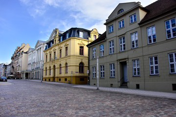 Street scene in Schwerin Germany