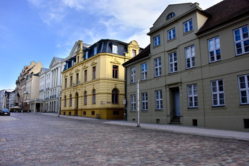 Obraz premium Street scene in Schwerin Germany