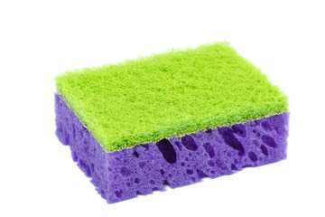 Kitchen sponges isolated on a white background