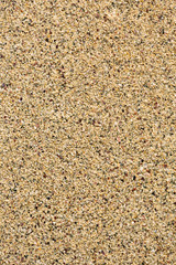 Sea sand, smooth background. Small pellets. Vertical