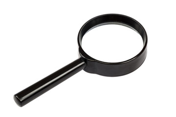 Forensic magnifier isolated on a white background.