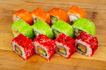 Japan sushi and roll