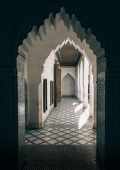 Traditional arabic arch at a palace