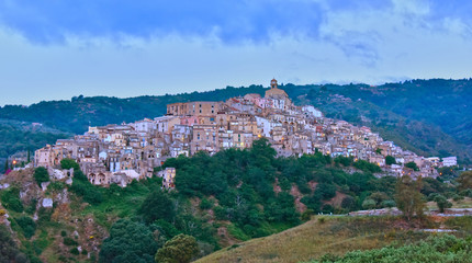 Fototapeta na wymiar The village of Badolato in the Province of Catanzaro, Italy