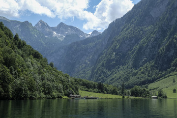 Fototapeta na wymiar Koenigssee national park, bavaria, germany, europe