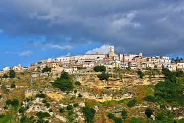 Naklejka premium The town of Santa Severina in the Province of Croton, Italy