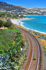 Fototapeta na wymiar Landscape view of the southern coast of Calabria, Italy