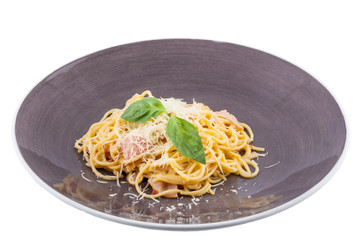 Spaghetti Carbonara with Bacon and Parmesan