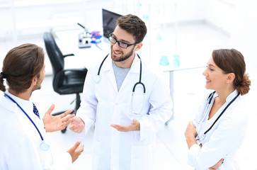 Group of doctors talking