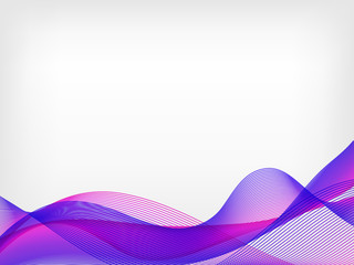 abstract vector waved line background