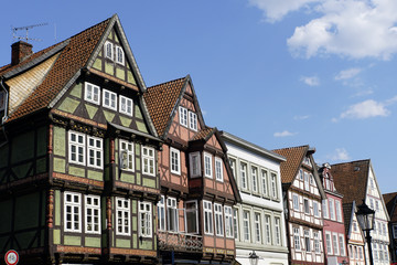 kunstvolle Fachwerkhäuser in der historischen Altstadt