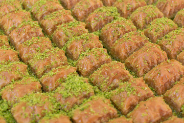 Turkish baklava close up