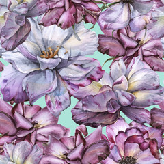 Background of roses. Seamless pattern. 