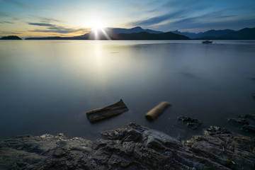 Beaches of Bowen Island Landscape Sunset Scenics