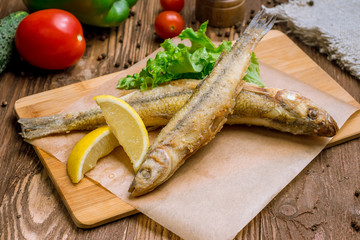 fried smelt on board