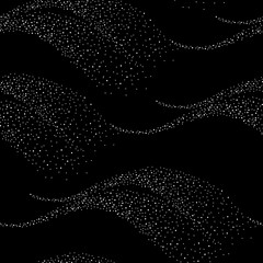 Halftone line. Seamless vector trendy pattern.