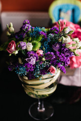 Colorful bridal bouquet