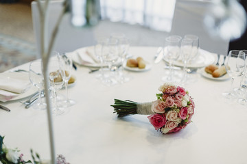 Colorful bridal bouquet