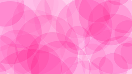 Obraz premium Abstarct background of translucent circles in pink colors