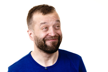 Obraz premium Funny man smiling