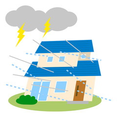 災害　住宅　台風