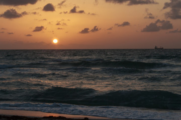 Beautiful beach sunset