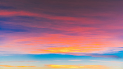 Naklejka na ściany i meble very beautiful colorful sky view from airplane