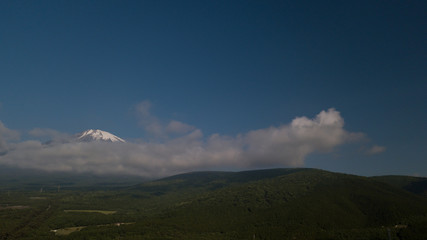 [空撮写真]上空からの富士山