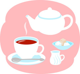 紅茶のティーセット