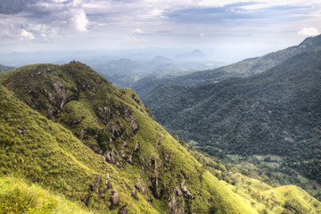 Obraz premium View over the mountains in Ella, Sri Lanka.