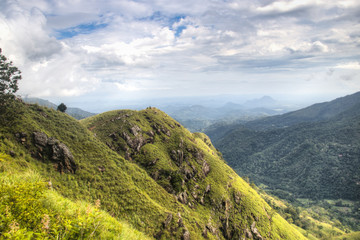 View over the mountains in Ella, Sri Lanka.