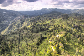 View over the mountains in Ella, Sri Lanka.