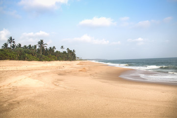 Fototapeta na wymiar The beach of Tangalle, Sri Lanka.