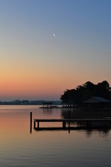 Sunrise w/Crescent Moon