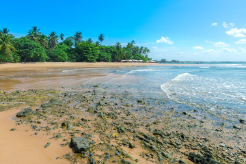 Landscapes of the beach at the  peninsula de Marau