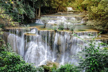 Fototapeta na wymiar Beautiful waterfall landscape in Thailand
