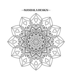 Mandala vector  illustration.Mandala design. Arabic and Indian motifs.