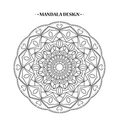 Mandala vector  illustration.Mandala design. Arabic and Indian motifs.