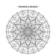 Mandala vector  illustration.Mandala design. Arabic and Indian motifs.