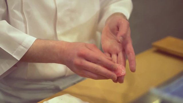 Work of the sushi chef｜Making Tuna Nigiri Sushi