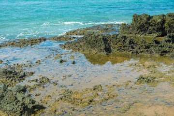 Fototapeta na wymiar Landscapes of the beach at the peninsula de Marau