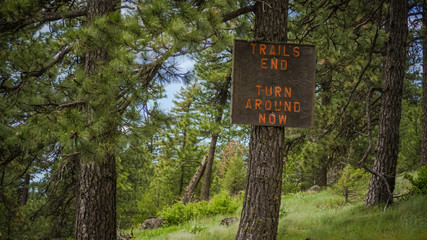 Taril's end at the Kamiak Butte's summit