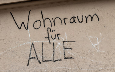 Wohnraum für alle Graffiti