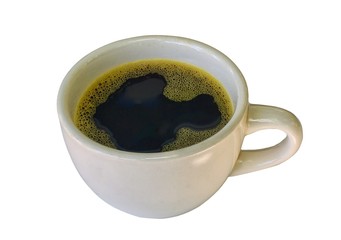 coffee cup isolated on white