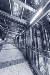 Modern pedestrian walkway