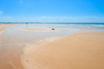 Landscapes of the beach at the  peninsula de Marau