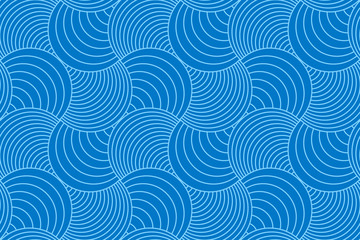 Backgrounds pattern seamless geometric blue circle abstract and line vector design.