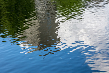 Water reflections and ripples