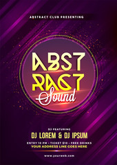 Musical flyer, poster or banner design.